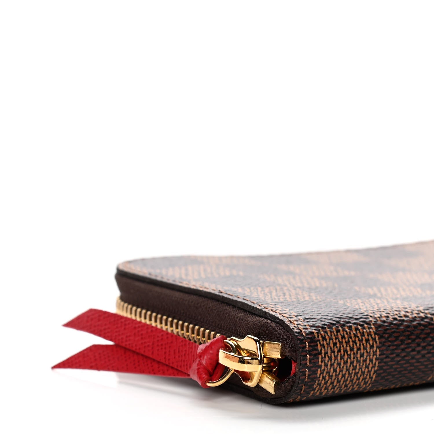 Louis Vuitton Damier Ebene Clemence Wallet Cherry 7 of 9