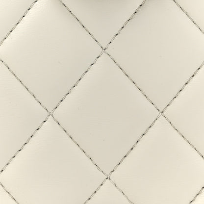 Chanel Lambskin Quilted 2 Pocket Messenger Flap White 9 of 20