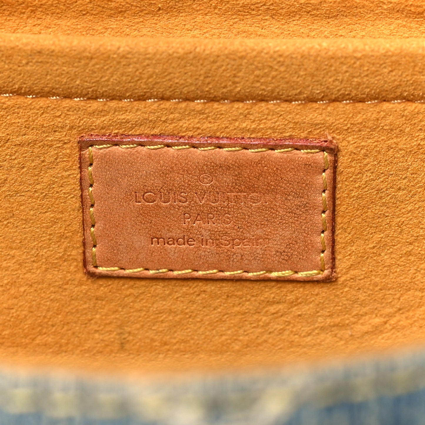 Monogram Denim Mini Pleaty Blue