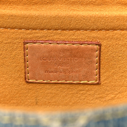 Louis Vuitton Monogram Denim Mini Pleaty Blue 6 of 9