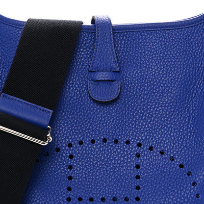 Hermes Amazone Evelyne III PM Bleu Electrique Black 8 of 11