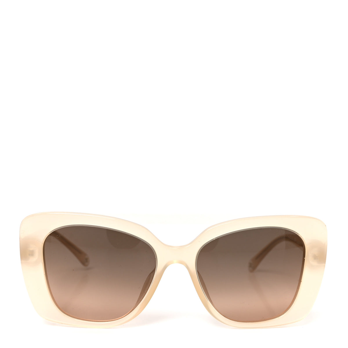 Acetate Rectangle Sunglasses 5504 Dark Beige