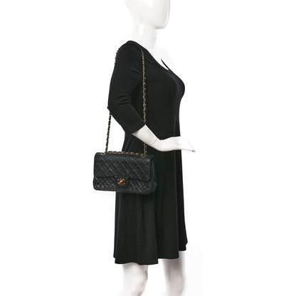 Chanel Lambskin Quilted Small Double Flap Black 2 of 9
