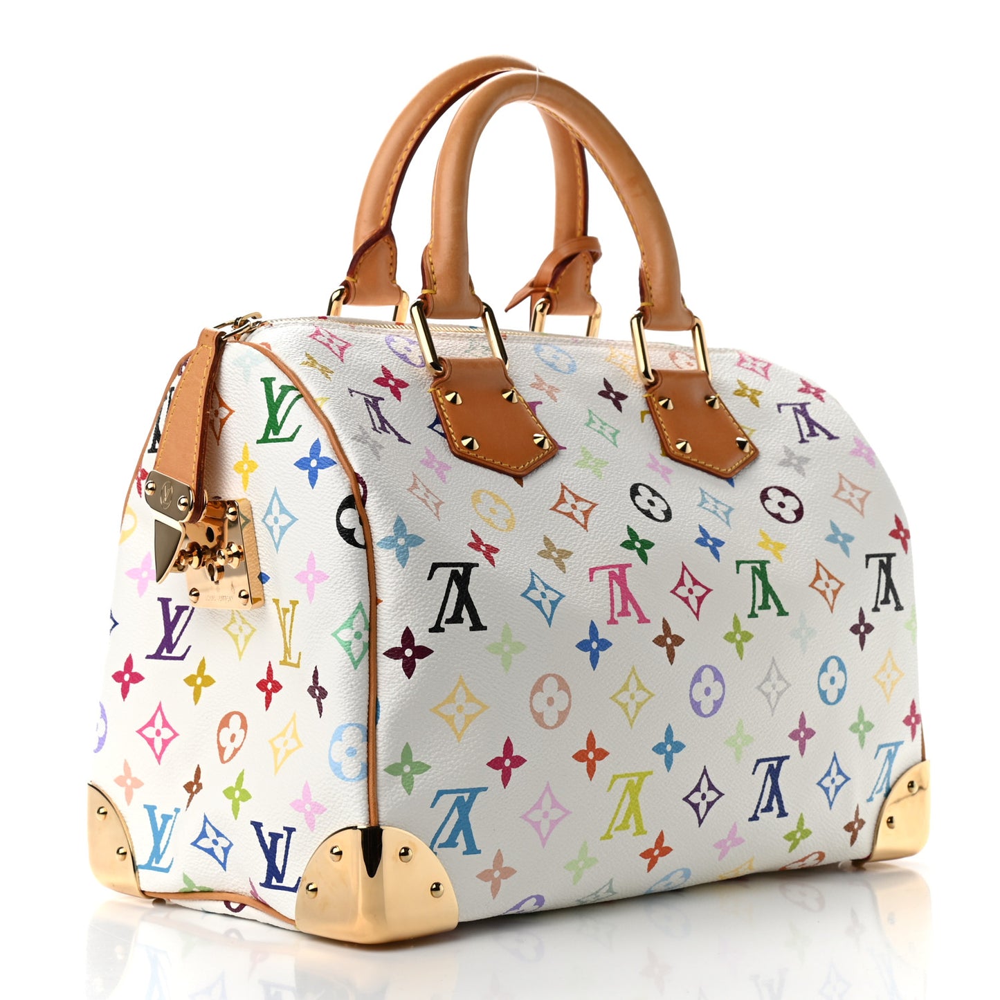 Monogram Multicolor Speedy 30 White