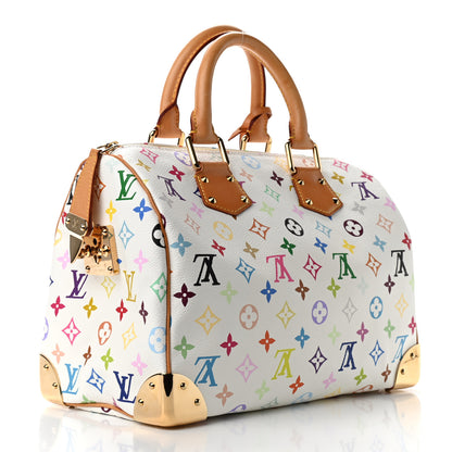 Louis Vuitton Monogram Multicolor Speedy 30 White 3 of 8