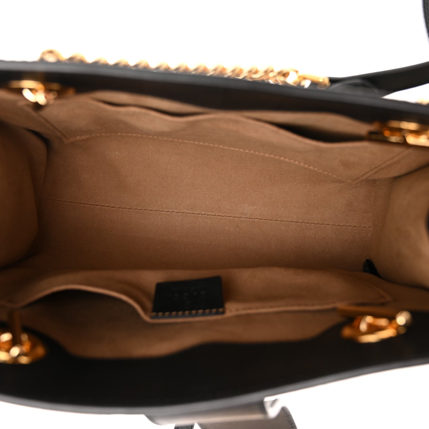 GG Supreme Monogram Small Padlock Tote Black