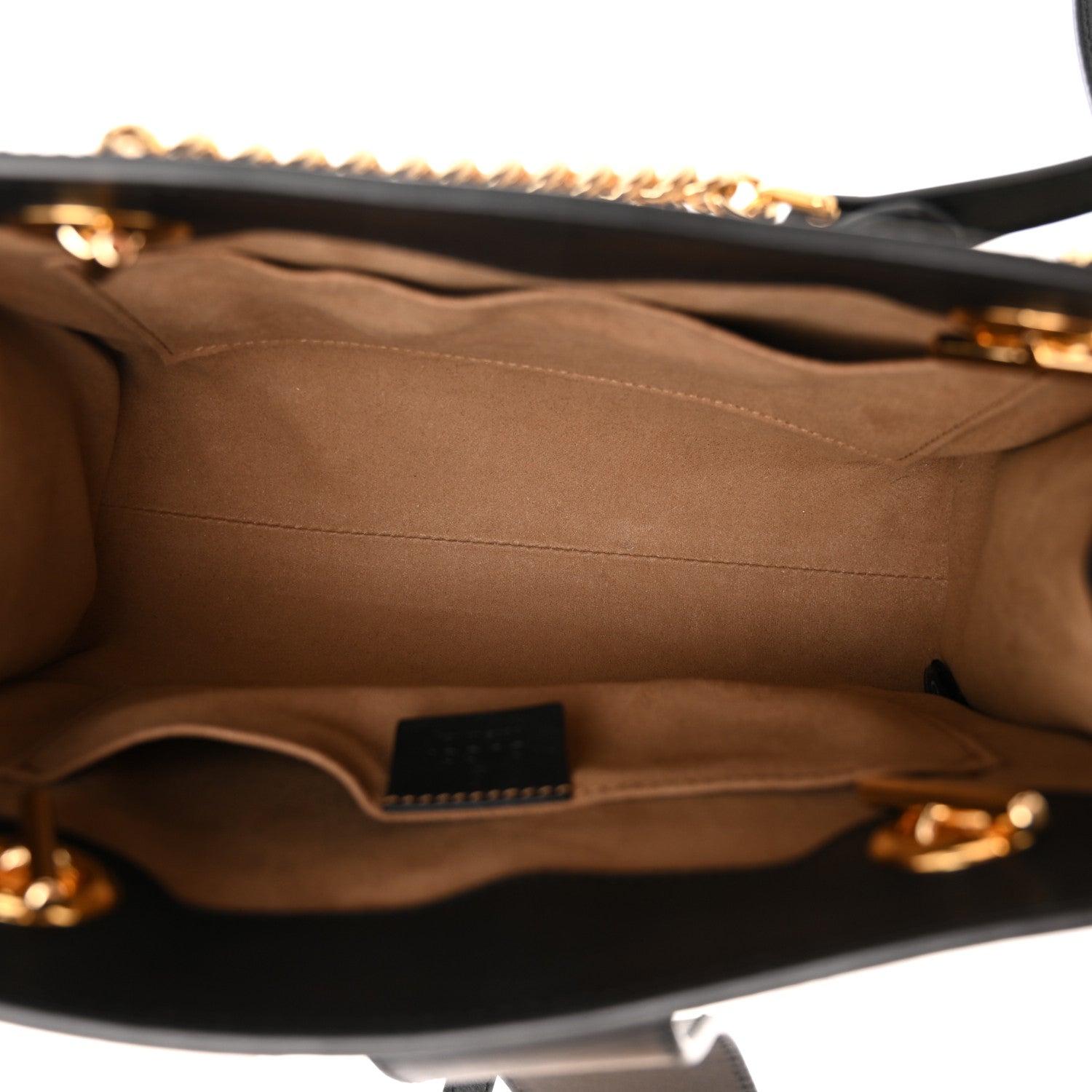 Gucci GG Supreme Monogram Small Padlock Tote Black 5 of 11