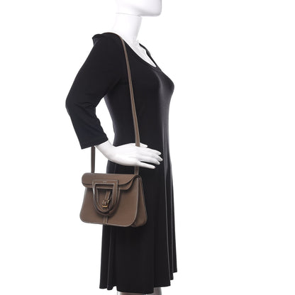 Hermes Taurillon Clemence Halzan 25 Etoupe 2 of 12