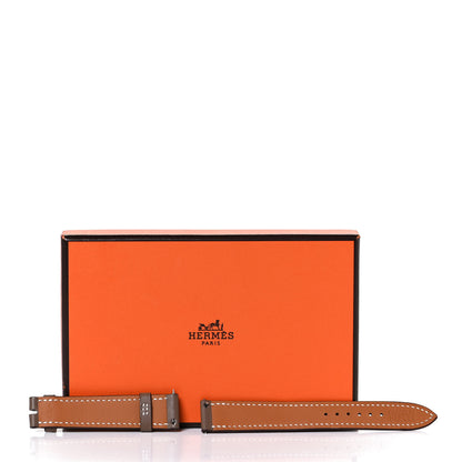 Hermes Swift 21mm Heure H Watch Strap Etoupe 5 of 5