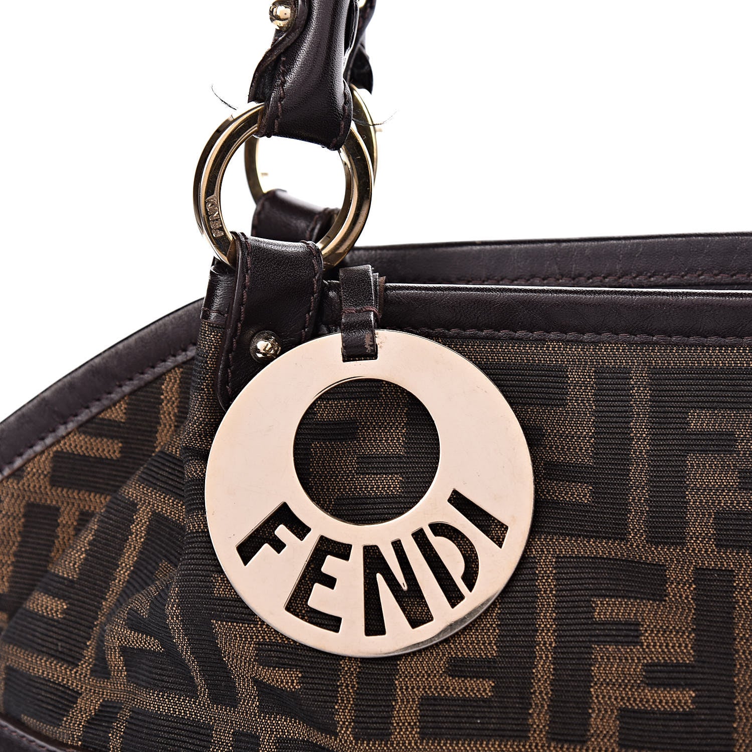 Fendi Zucca Large Chef Shopper Tote Tobacco 8 of 18