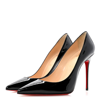 Christian Louboutin Patent Decollete 554 100 Pumps 39 Black 4 of 10