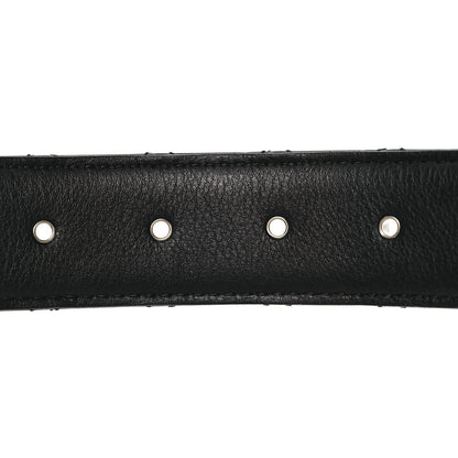 Chanel Lambskin Quilted CC Belt 90 36 Black Silvery 4 of 10