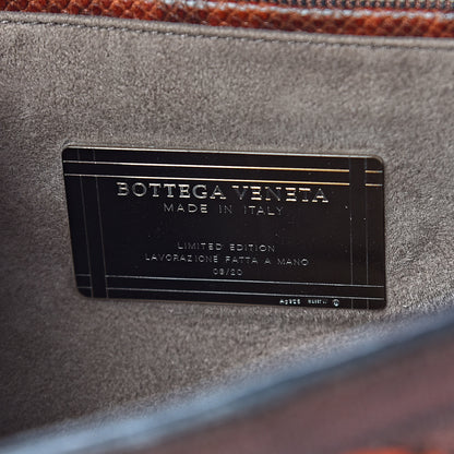 Bottega Veneta Ayers Karung Intrecciato Patchwork Shoulder Bag Ash Scuro Rust Clay 6 of 13