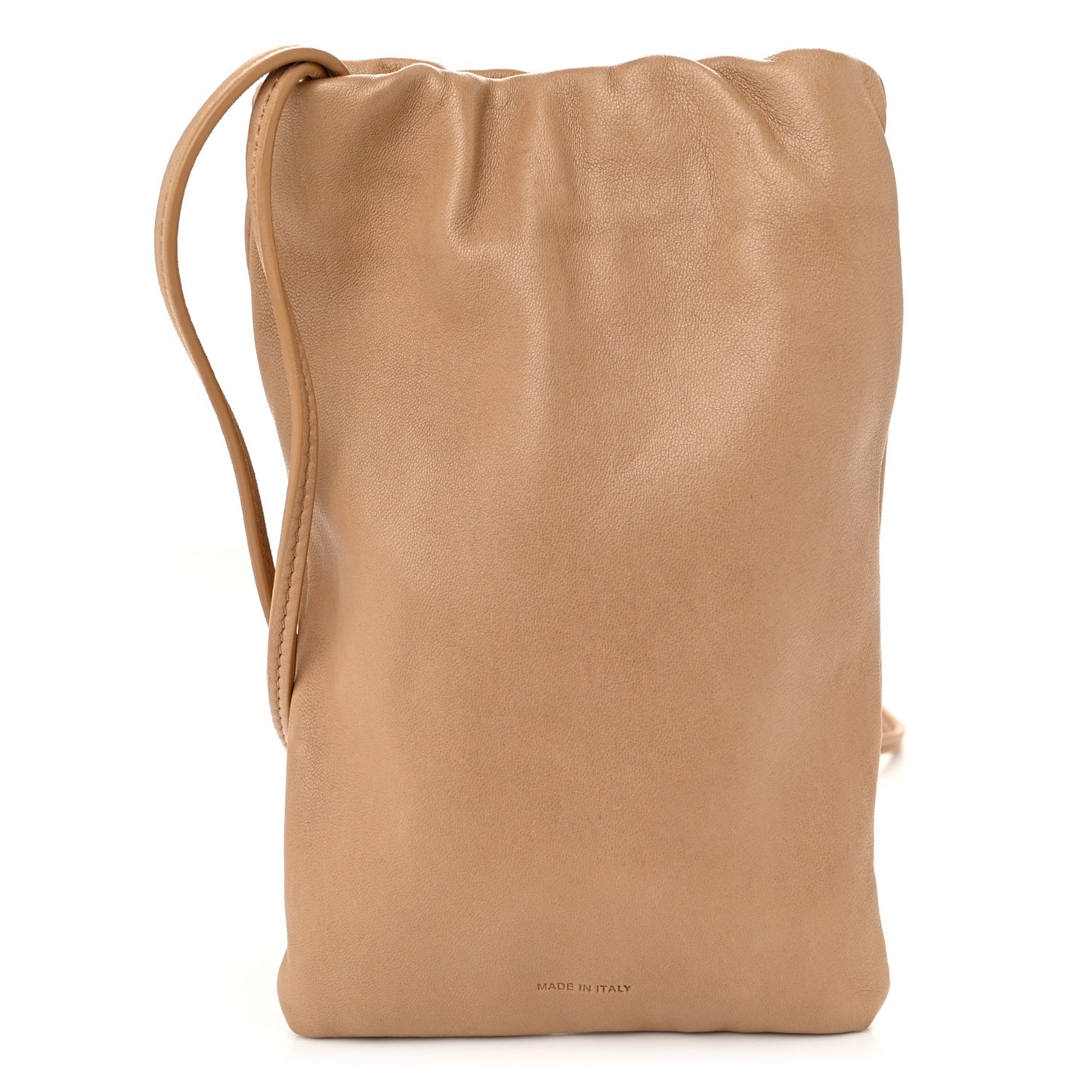 Nappa Bourse Phone Pouch Crossbody Bag Beige