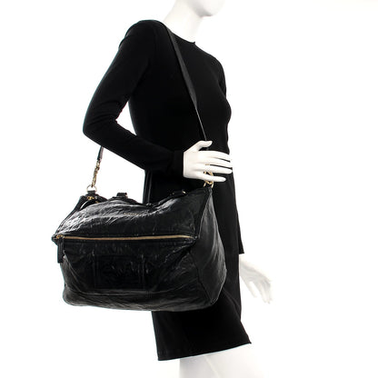 Givenchy Tumbled Sheepskin Large Pandora Black 2 of 11