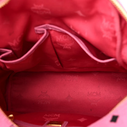 MCM Visetos Studded Small Dual Stark Backpack Pink 5 of 10