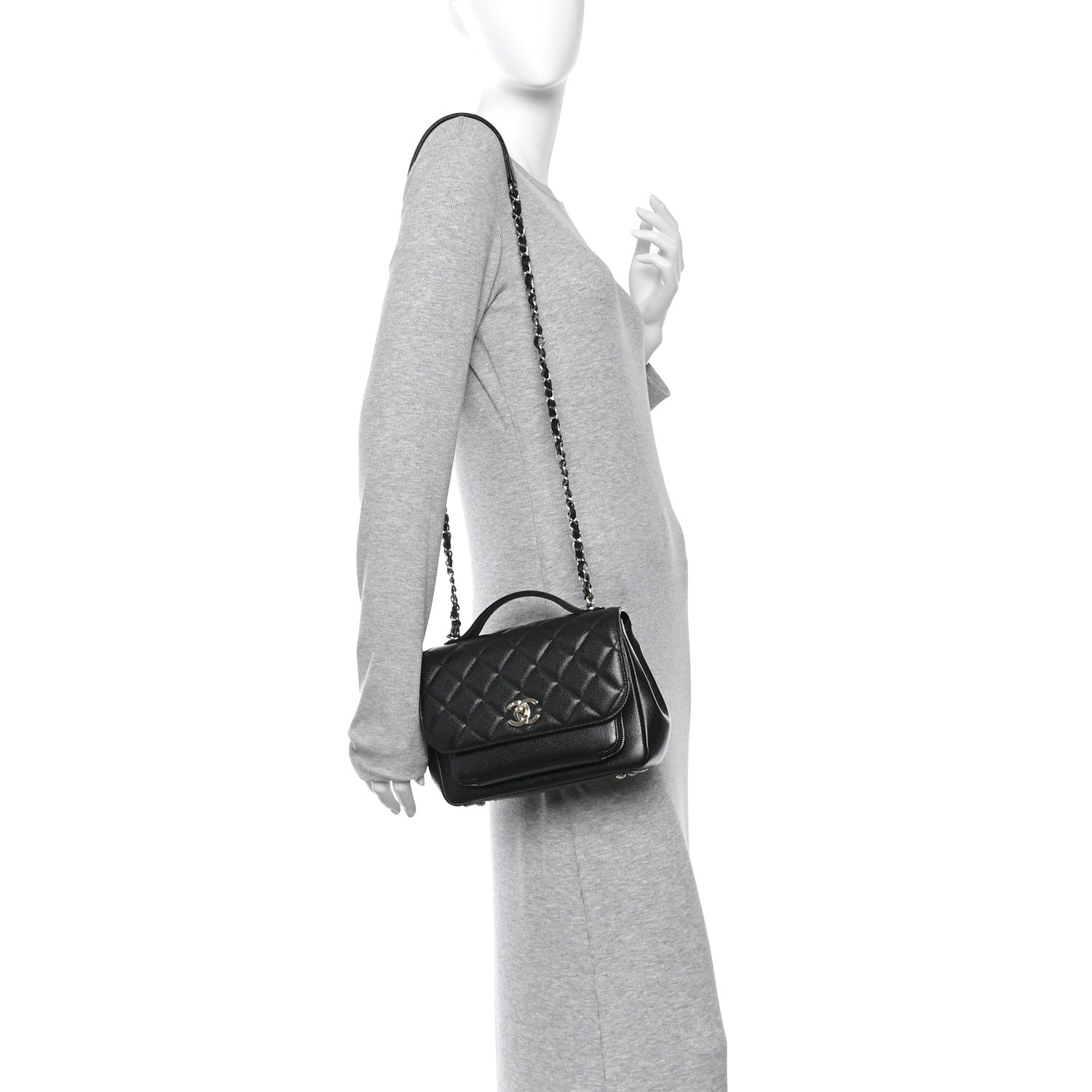 Chanel Caviar Quilted Medium Business Affinity Flap Black 2 of 11