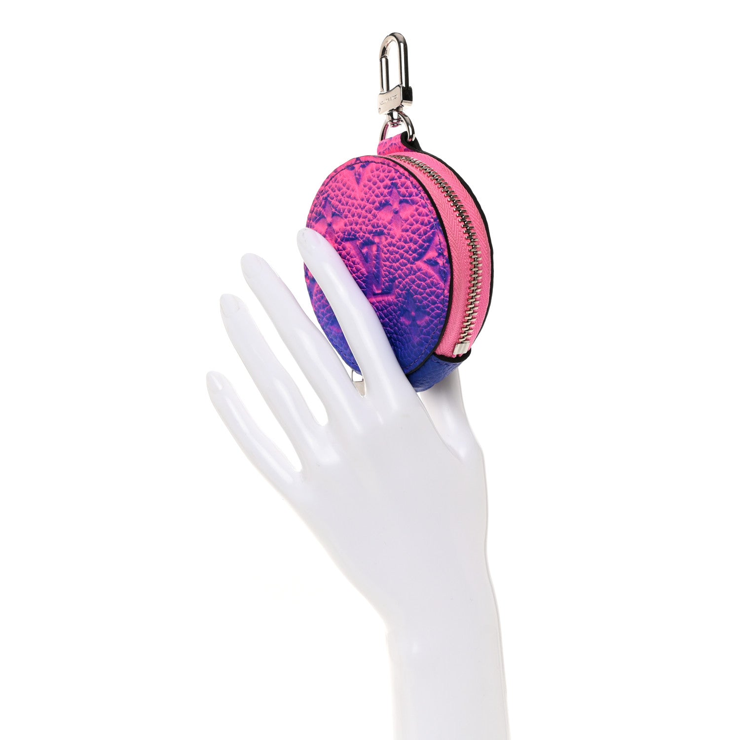 Louis Vuitton Taurillon Illusion Trio Coin Purse Bleu Rose 2 of 6