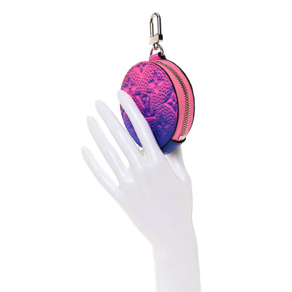 Louis Vuitton Taurillon Illusion Trio Coin Purse Bleu Rose 2 of 6