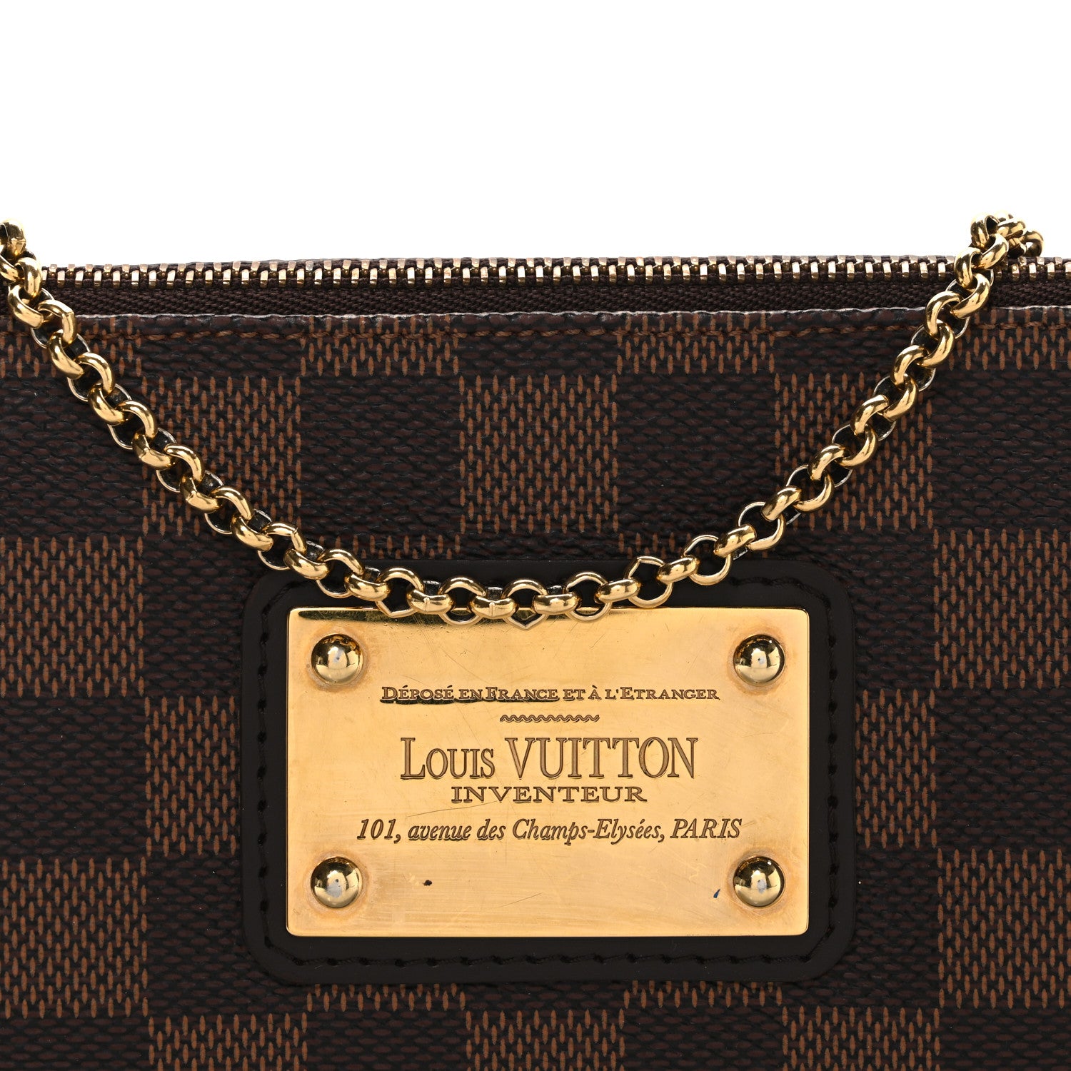Louis Vuitton Damier Ebene Eva Clutch 9 of 12