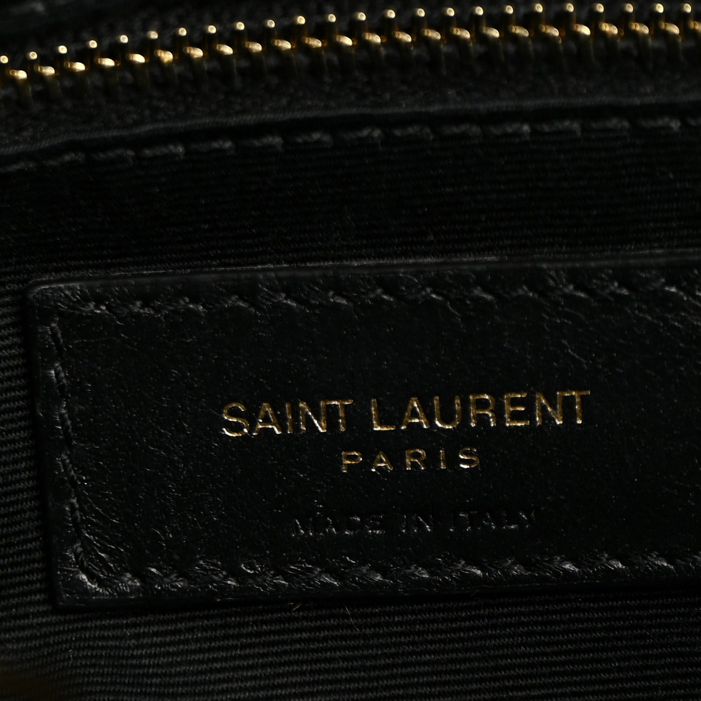 Calfskin Y Quilted Monogram Medium Loulou Chain Satchel Black