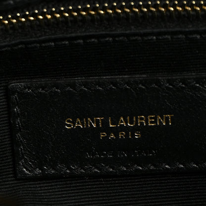 Saint Laurent Calfskin Y Quilted Monogram Medium Loulou Chain Satchel Black 7 of 10