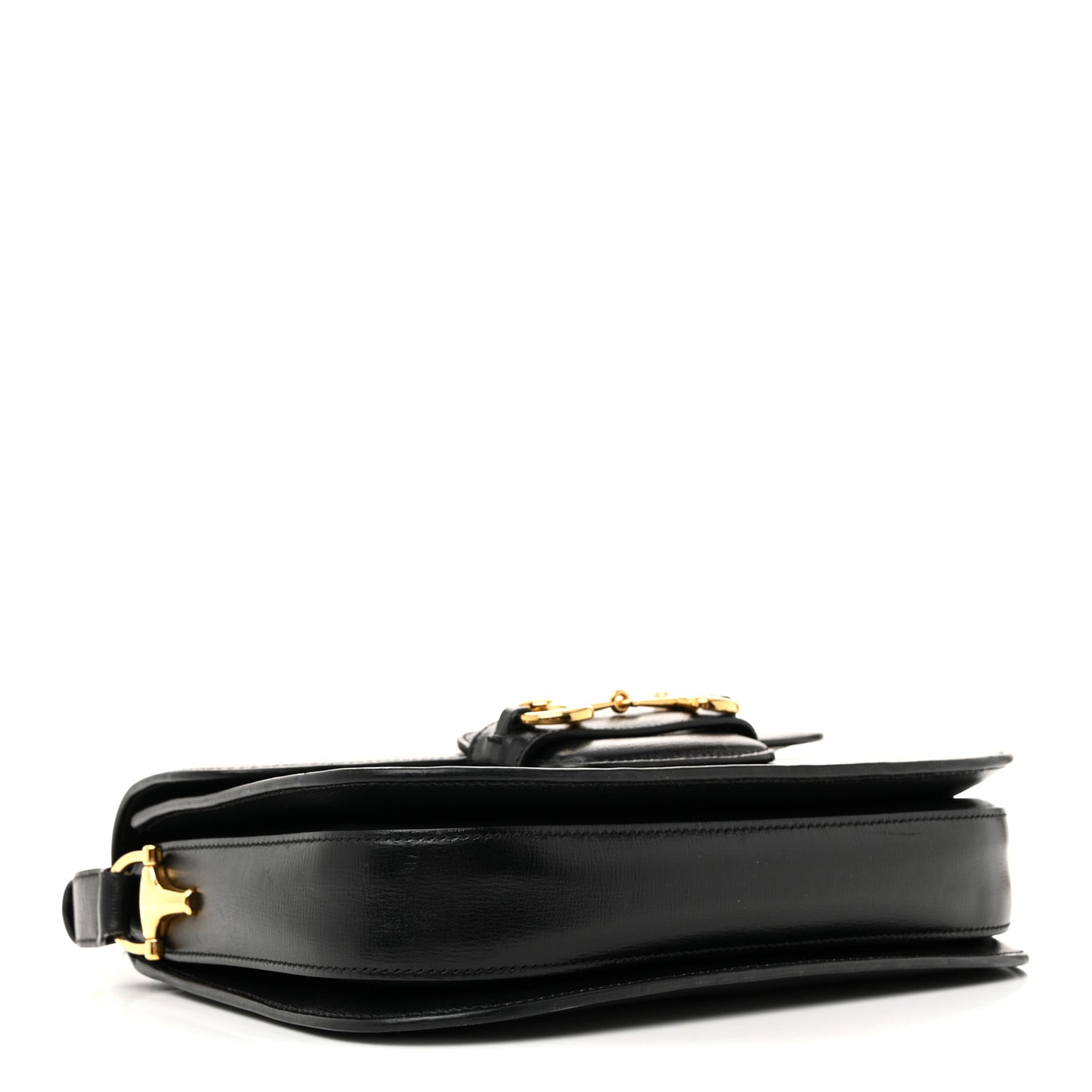 Azalea Calfskin Horsebit 1955 Shoulder Bag Black