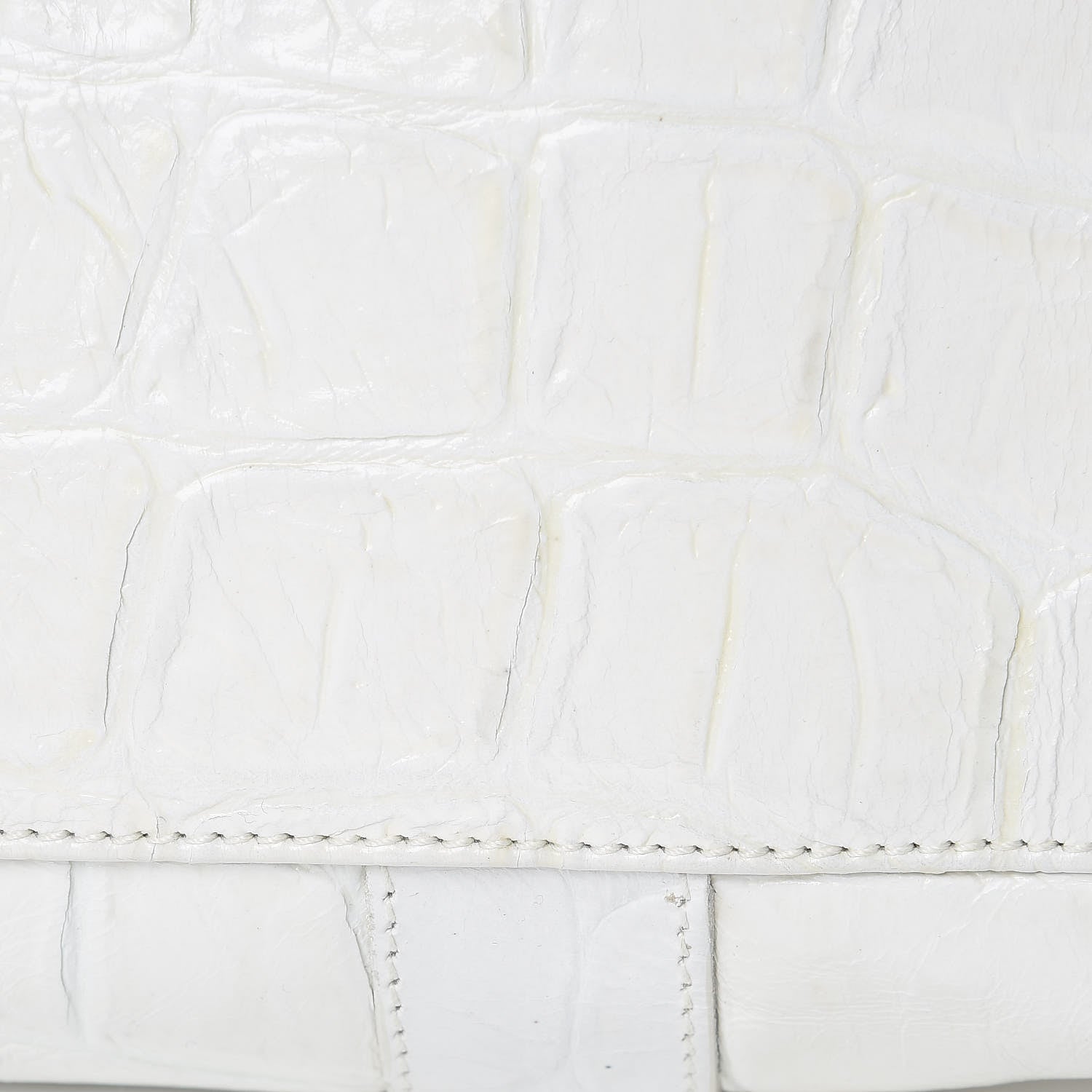 Mulberry Calfskin Crocodile Embossed Bayswater White 15 of 19