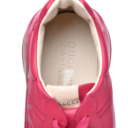Gucci Calfskin Logo Mens Rhyton Sneakers 12.5 Box Pink 7 of 10