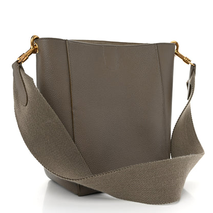 Celine Soft Grained Calfskin Small Sangle Bucket Bag Taupe 3 of 9