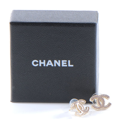 Chanel Enamel CC Earrings Light Pink 5 of 5