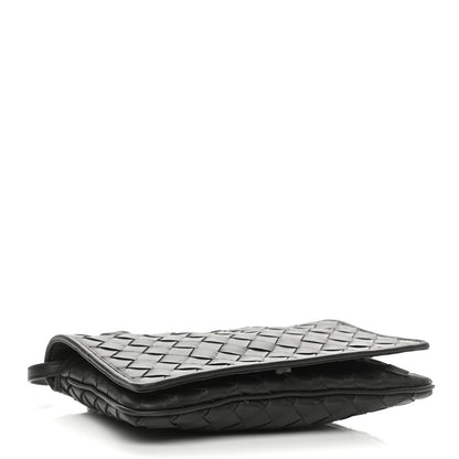 Bottega Veneta Nappa Intrecciato Crossbody Messenger Flap Black 4 of 10