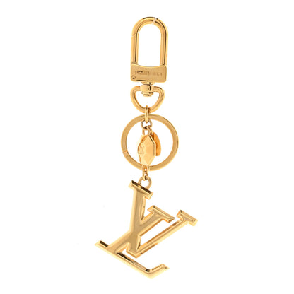 Louis Vuitton LV Facettes Bag Charm Key Holder Gold 1 of 4