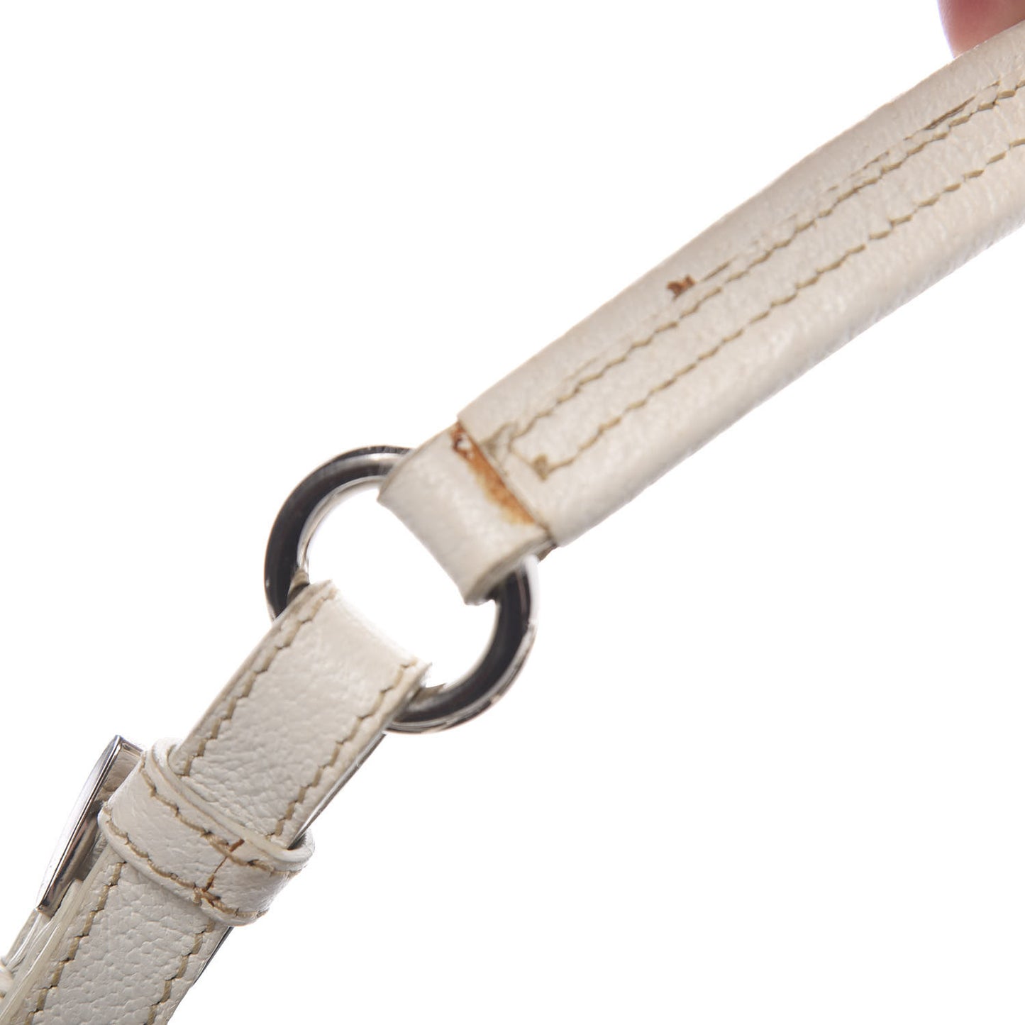 Canvas Calfskin Shoulder Bag