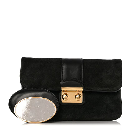 Louis Vuitton Suede Sofia Coppola Slim Clutch MM 1 of 10