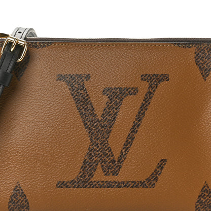 Louis Vuitton Reverse Monogram Giant Double Zip Pochette 7 of 9