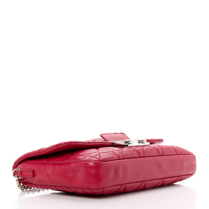 Christian Dior Lambskin Cannage Miss Dior Promenade Pouch Red 4 of 11