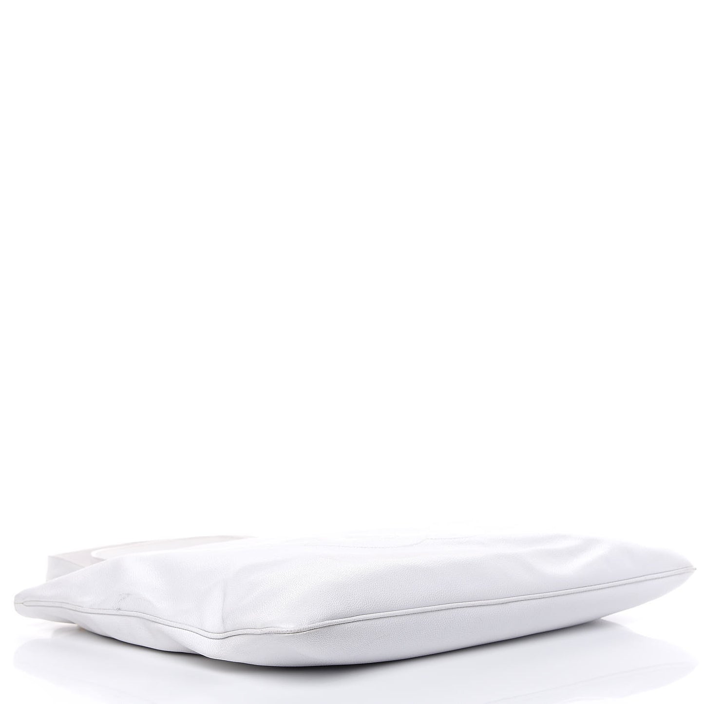 Caviar Large CC Shoulder Bag White