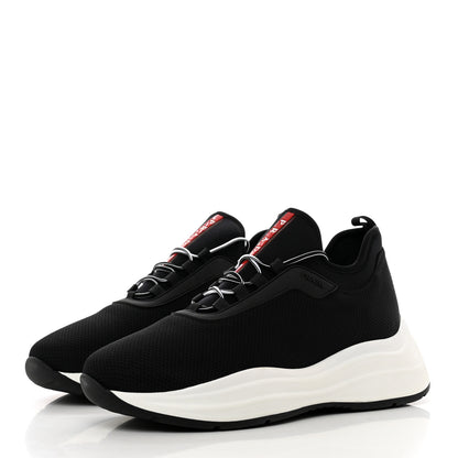 Prada Mesh Neoprene America's Cup 45mm Sneakers 40.5 Black White 3 of 8