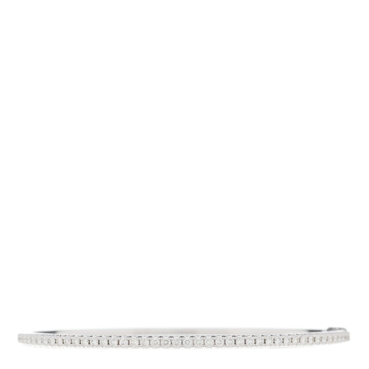 18K White Gold Diamond Metro Bangle Bracelet