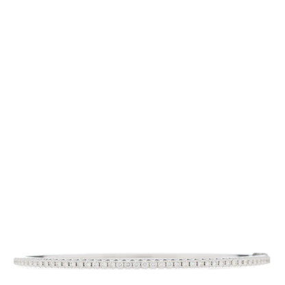 Tiffany 18K White Gold Diamond Metro Bangle Bracelet 1 of 3