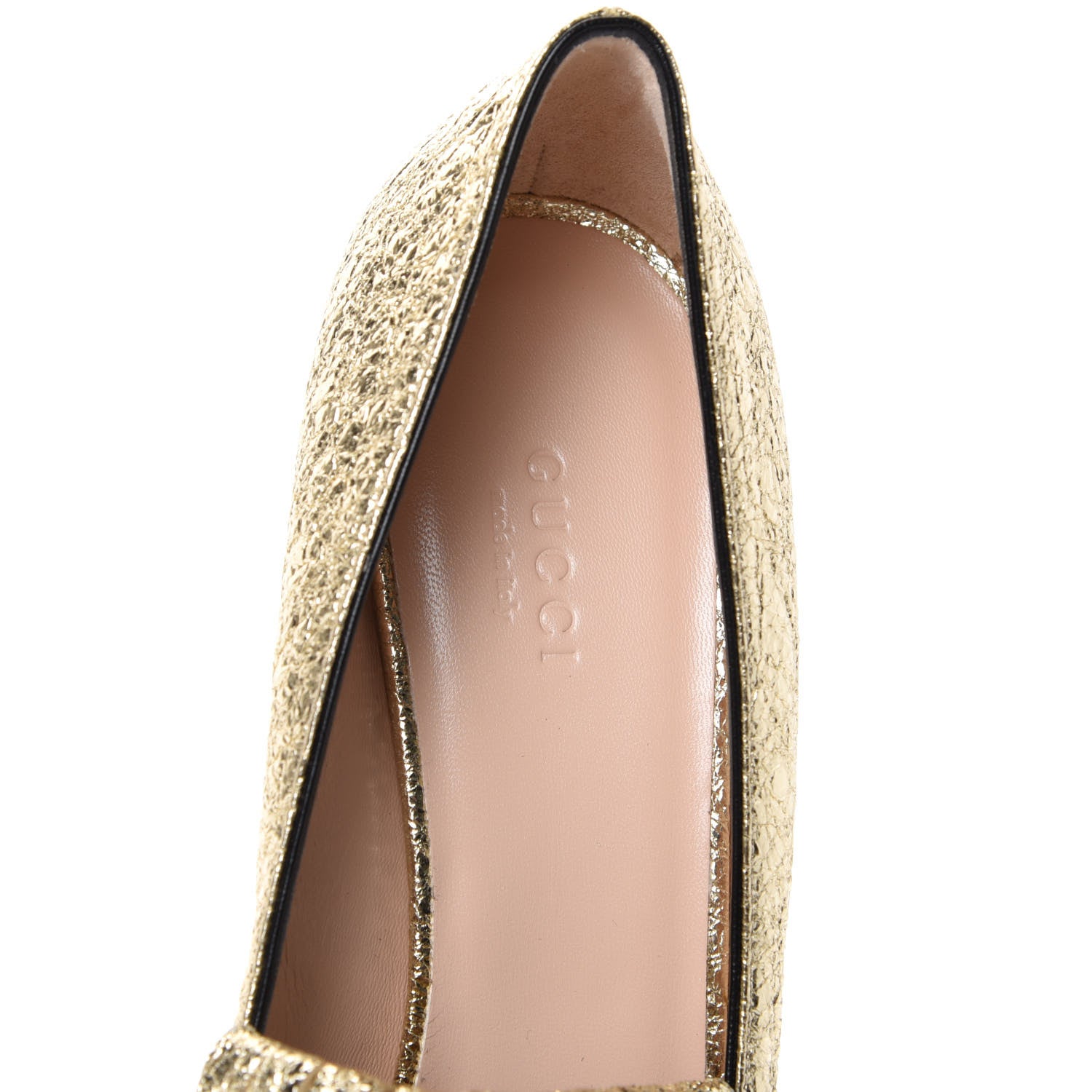 Gucci Galassia GG Marmont Fringe 50mm Loafer Pumps 39 Platino 8 of 10