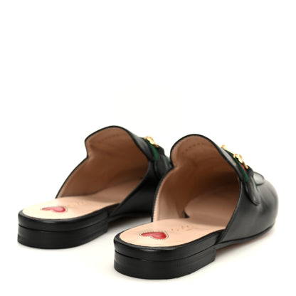 Gucci Malaga Kid Web Womens Princetown Slippers 36.5 Black 5 of 10