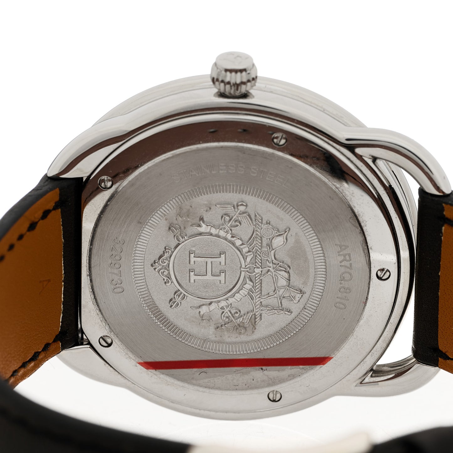 Stainless Steel Barenia 40mm Arceau Quartz Watch Noir