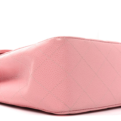 Chanel Caviar Quilted Jumbo Single Flap Pink 9 of 11