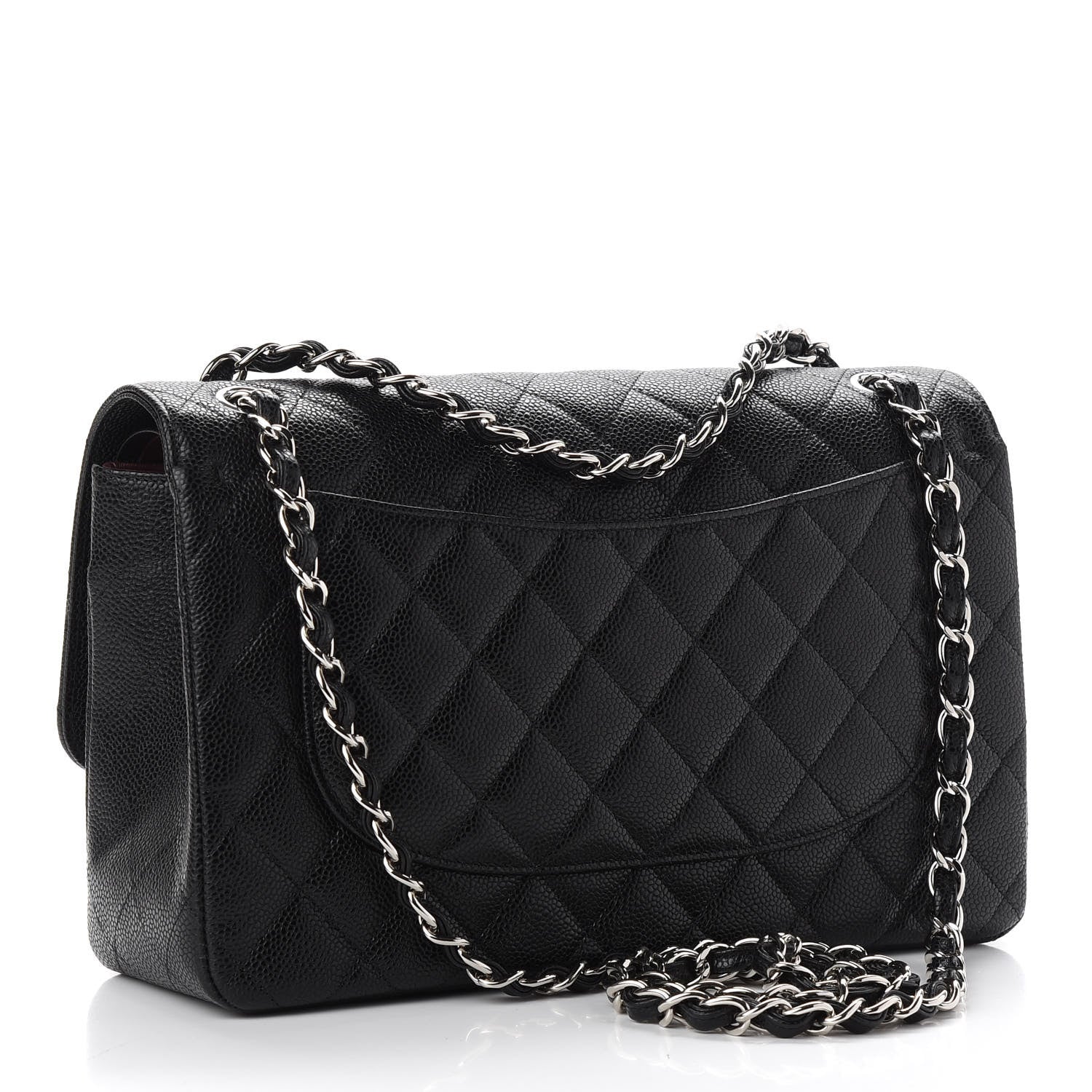 Chanel Caviar Quilted Jumbo Double Flap Black 3 of 9