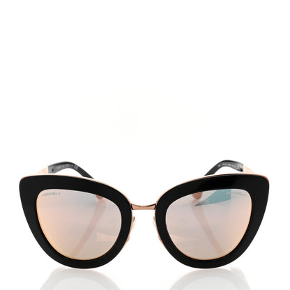 Chanel Cat Eye Quilted Sunglasses 5368 Black Pink 2 of 10