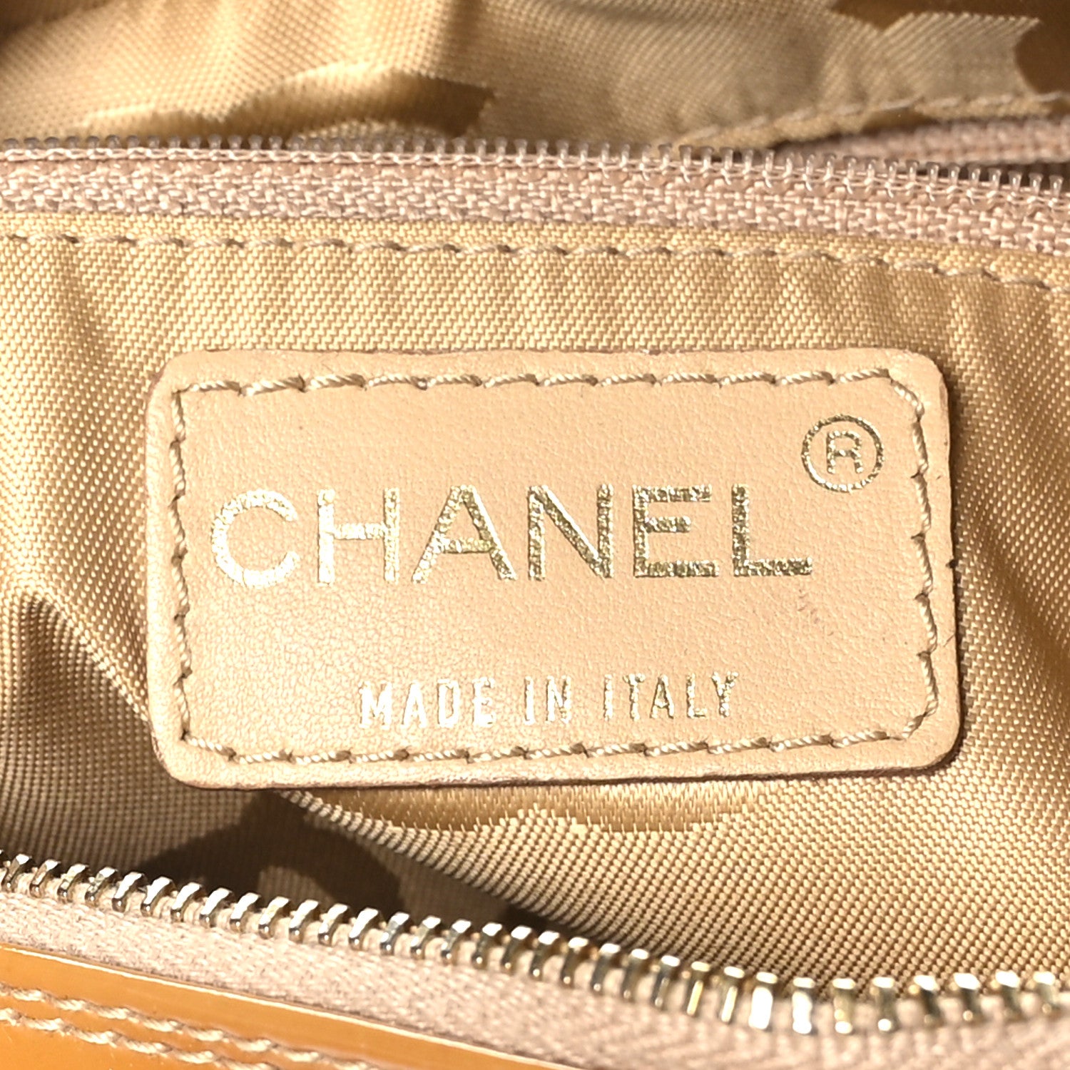 Chanel Patent Quilted Chocolate Bar Beige 6 of 10