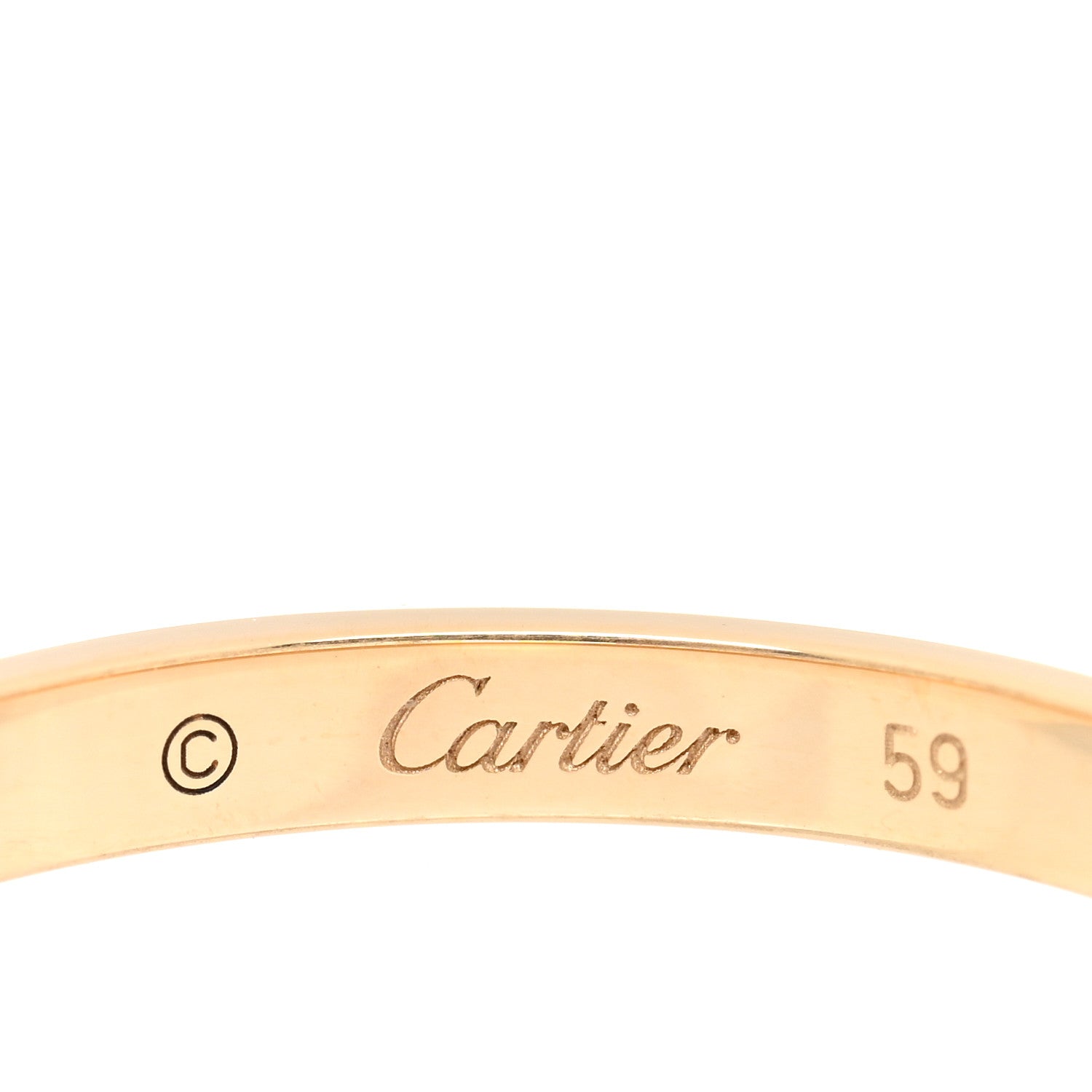 Cartier 18K Yellow Gold Diamond 2.6mm LOVE Paved Band Ring 59 8.75 5 of 5