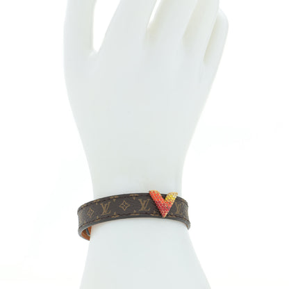 Louis Vuitton Monogram Crystal Essential V Bracelet 17 Multicolor Gold 2 of 7